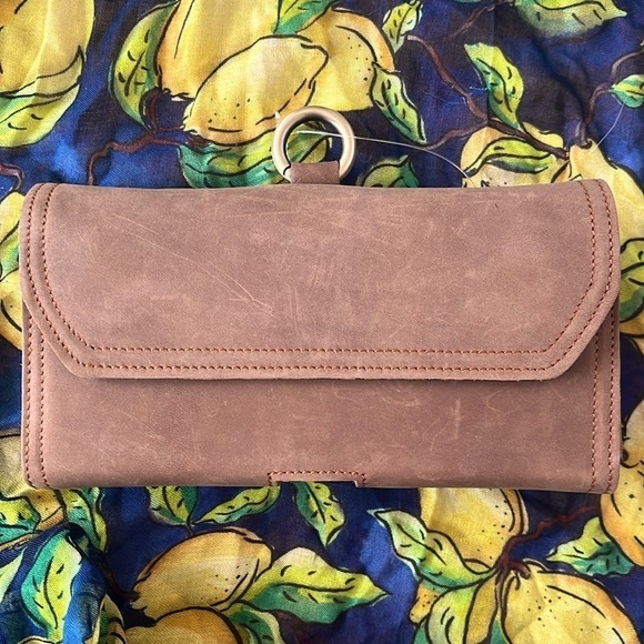 Brand New Genuine Leather Phone Holder Belt Pouch Magnetic Snap Close Case Brown - Picture 10 of 10